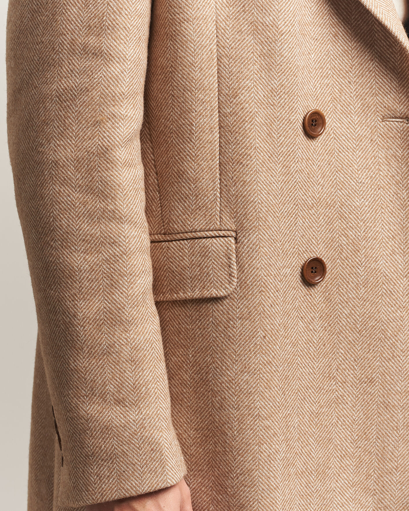 Homme | Manteaux Et Vestes | Morris | Herringbone DB Coat Camel