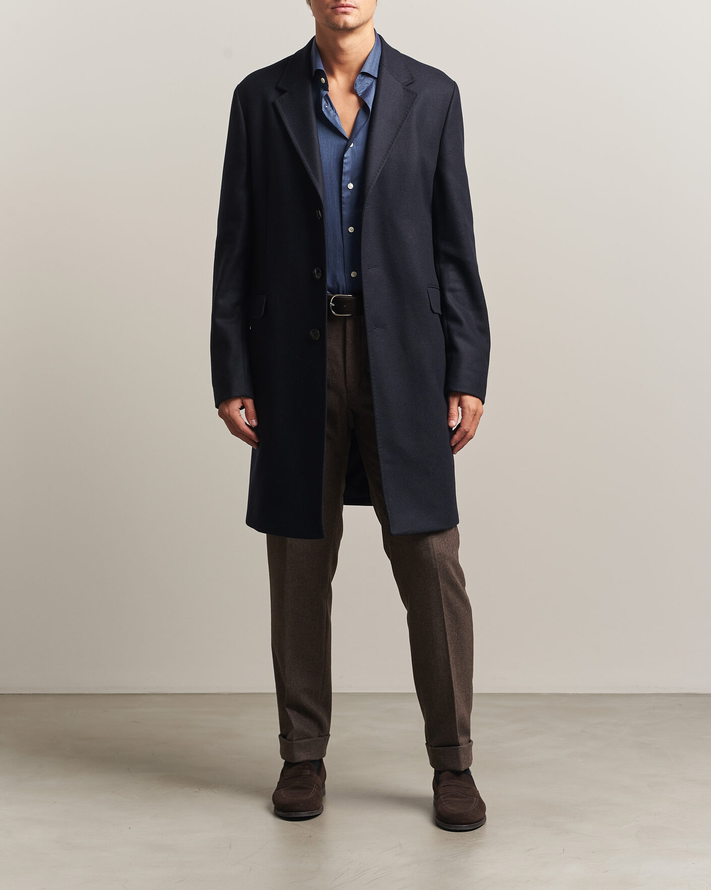 Homme | Manteaux Et Vestes | Morris | Ben Wool Coat Navy