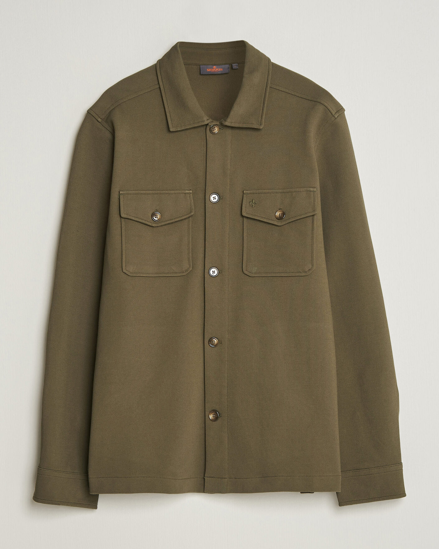 Homme | Chemises | Morris | Andrew Jersey Overshirt Olive