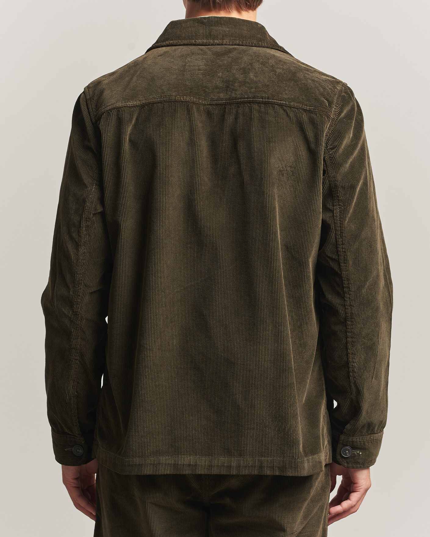 Homme | Chemises | Morris | Fenix Cord Shirt Jacket Olive