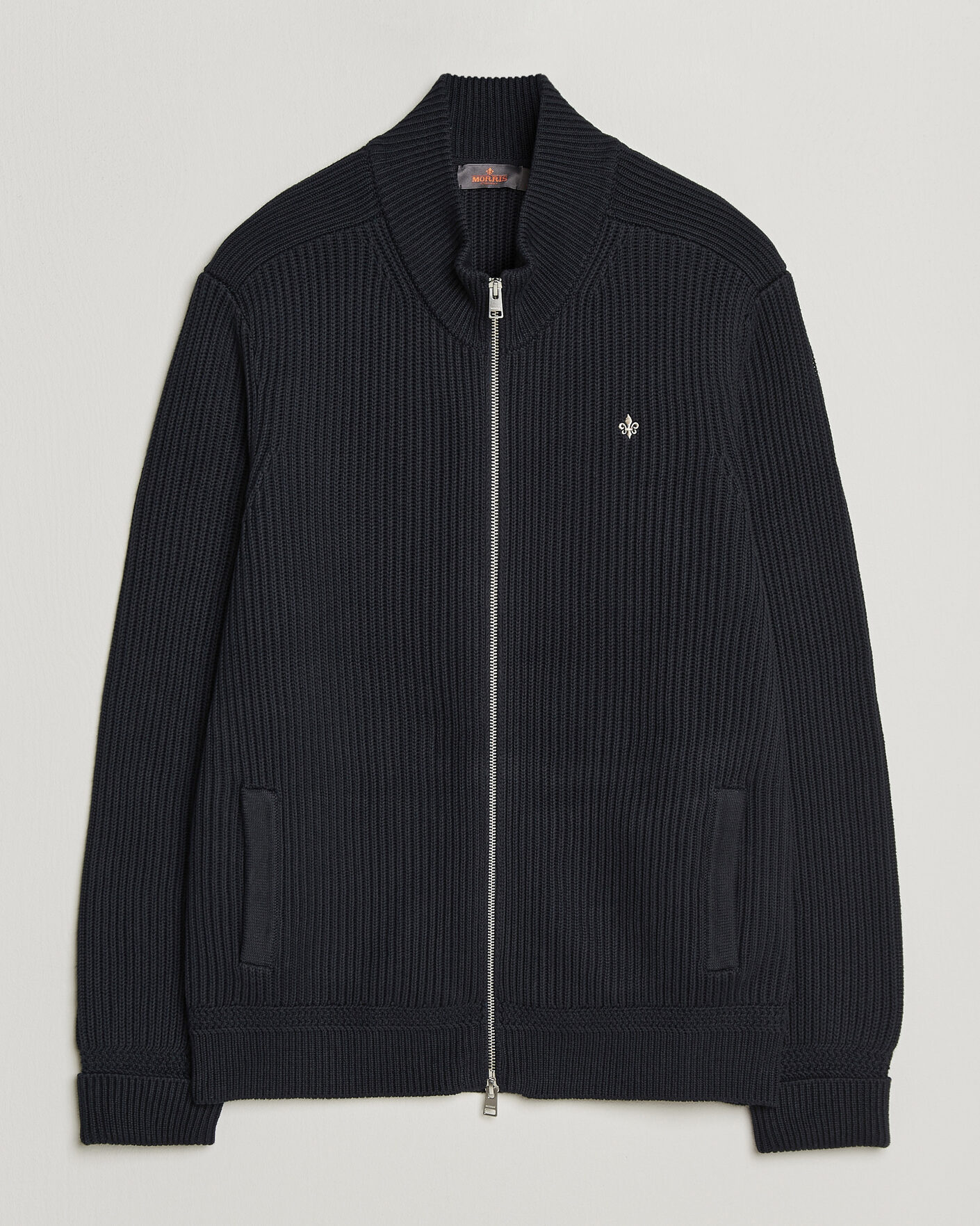 Homme | Pulls Et Tricots | Morris | Duncan Zip Cardigan Old Blue