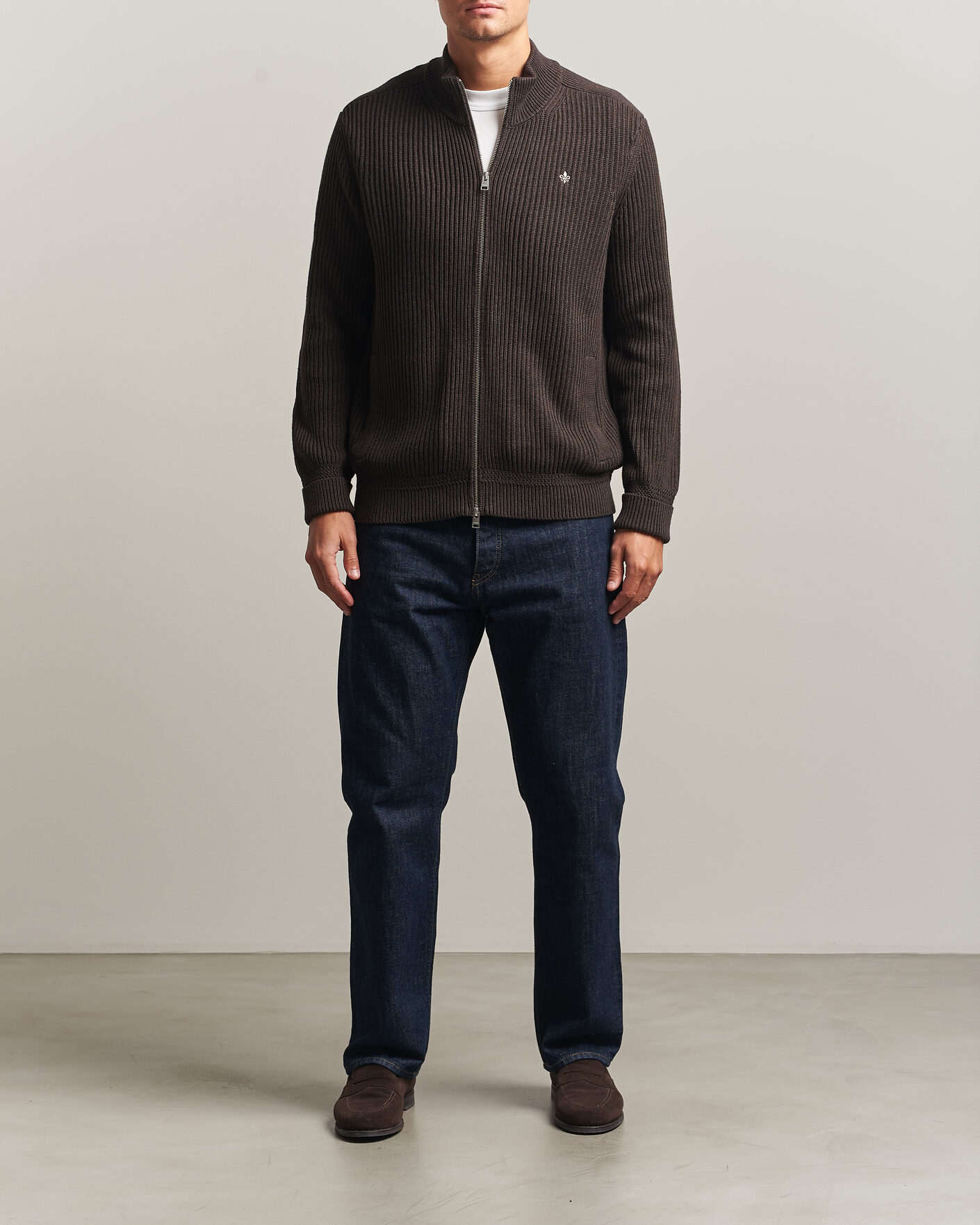 Homme | Pulls Et Tricots | Morris | Duncan Zip Cardigan Brown