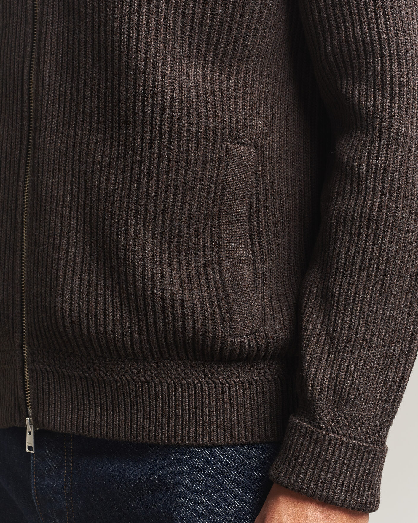 Homme | Pulls Et Tricots | Morris | Duncan Zip Cardigan Brown
