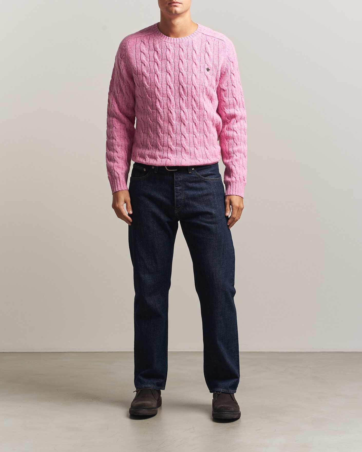 Homme | Pulls Et Tricots | Morris | Archard Cable Sweater Pink