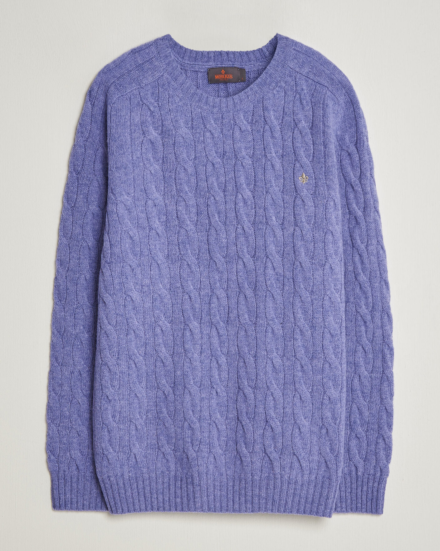Homme | Pulls Et Tricots | Morris | Archard Cable Sweater Purple
