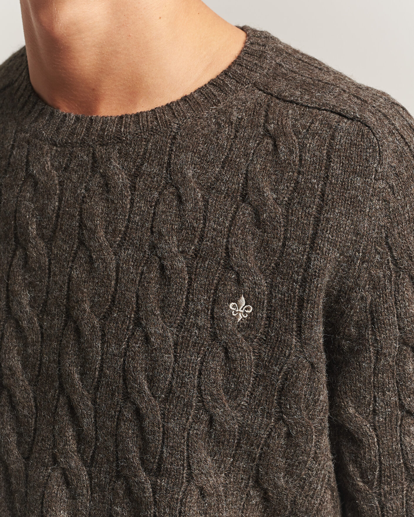 Homme | Pulls Et Tricots | Morris | Archard Cable Sweater Brown