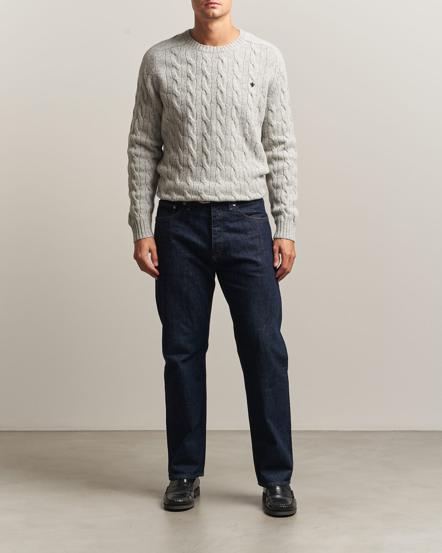 Homme | Pulls Et Tricots | Morris | Archard Cable Sweater Grey
