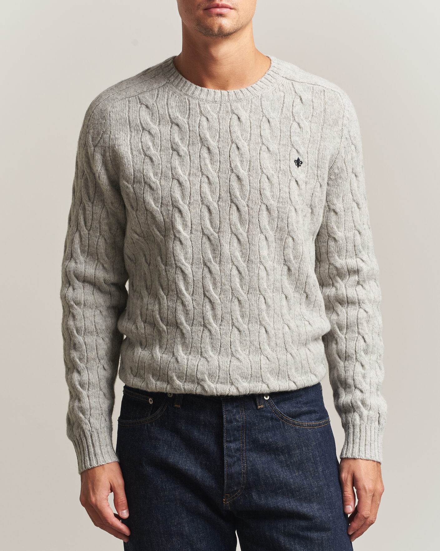 Homme | Pulls Et Tricots | Morris | Archard Cable Sweater Grey
