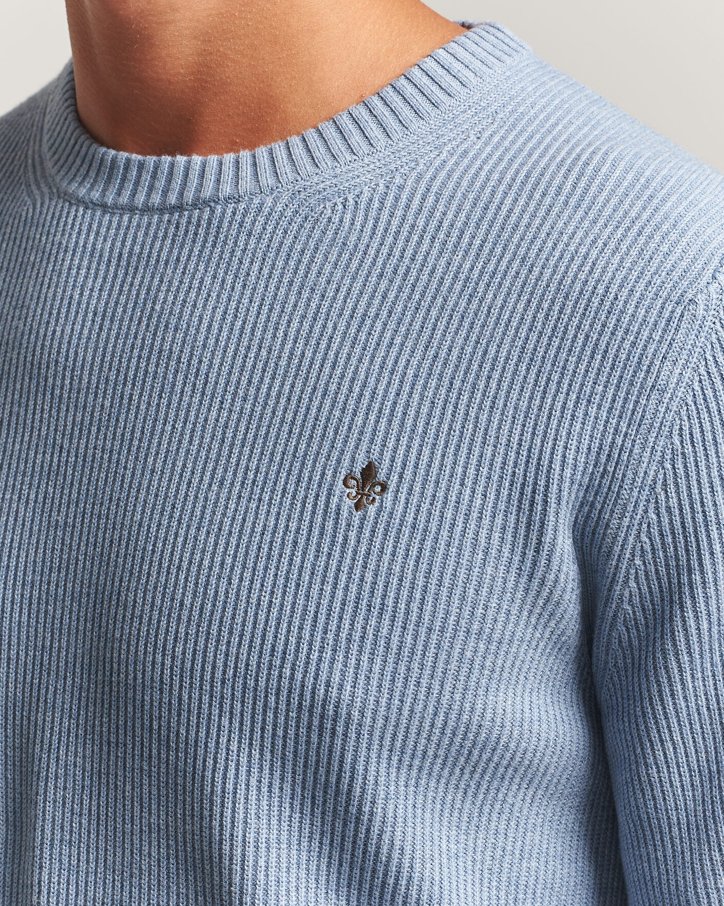 Homme | Pulls Et Tricots | Morris | Colin O-Neck Light Blue
