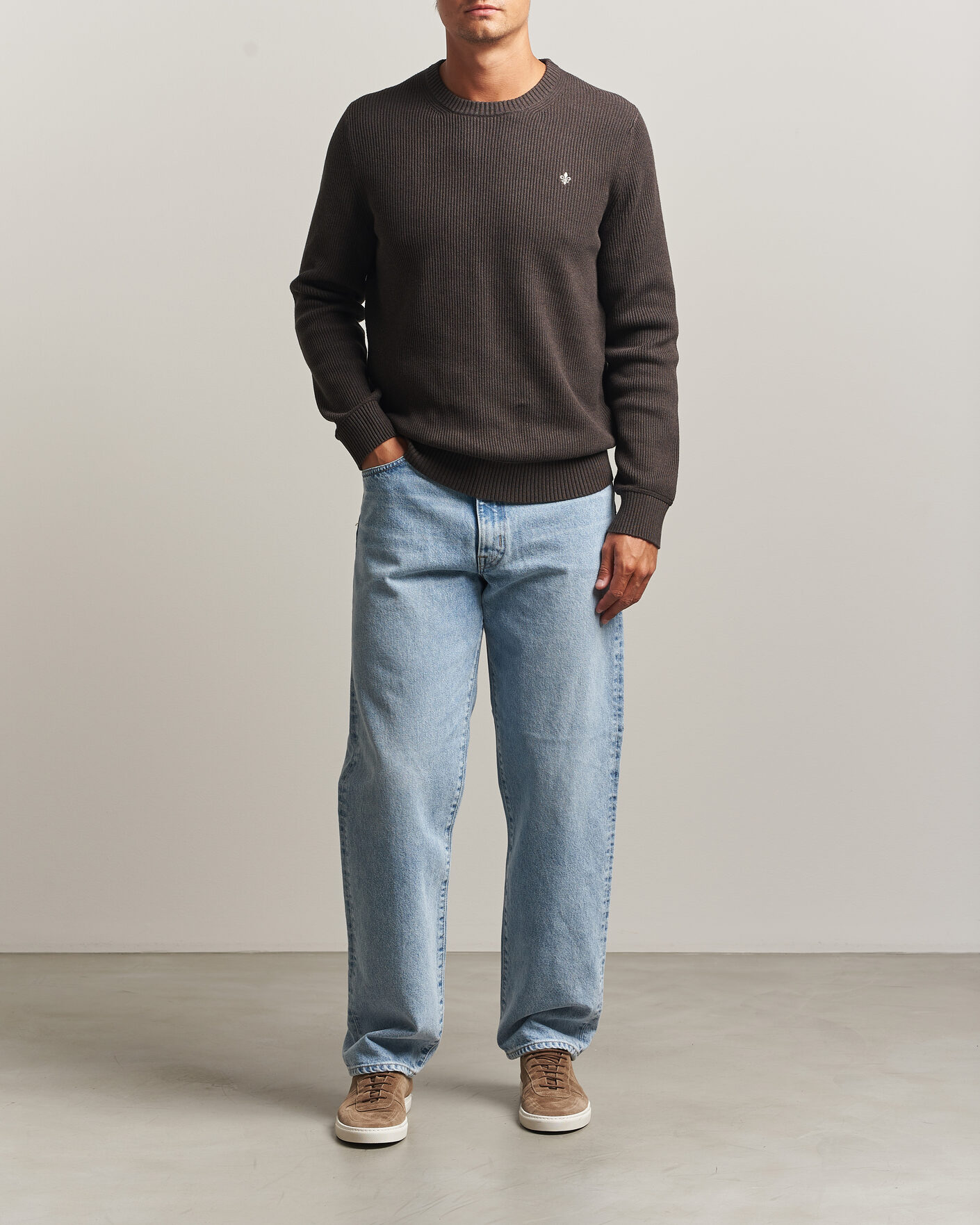Homme | Pulls Et Tricots | Morris | Colin O-Neck Brown