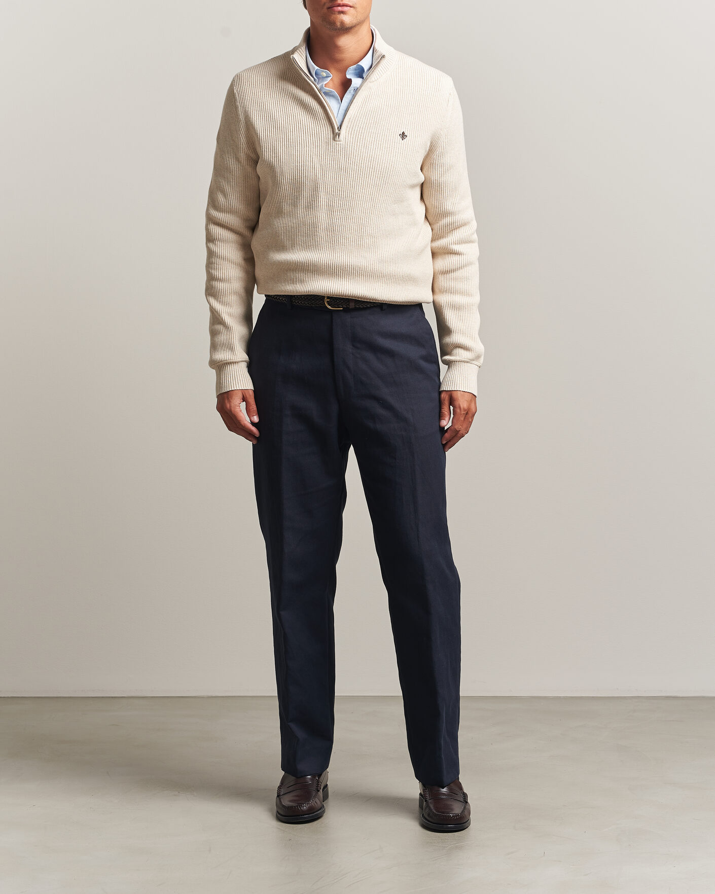 Homme | Pulls Et Tricots | Morris | Colin Half Zip Khaki