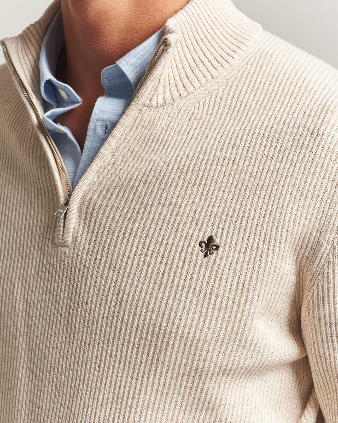 Homme | Pulls Et Tricots | Morris | Colin Half Zip Khaki
