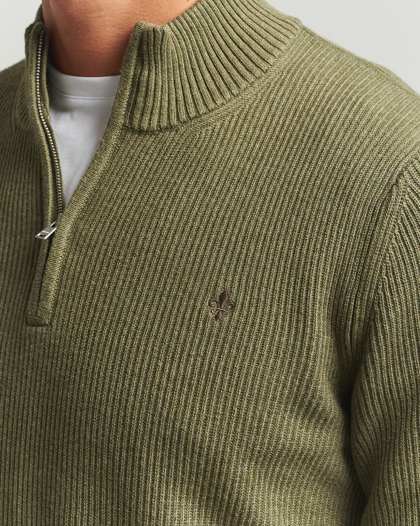 Homme | Pulls Et Tricots | Morris | Colin Half Zip Olive