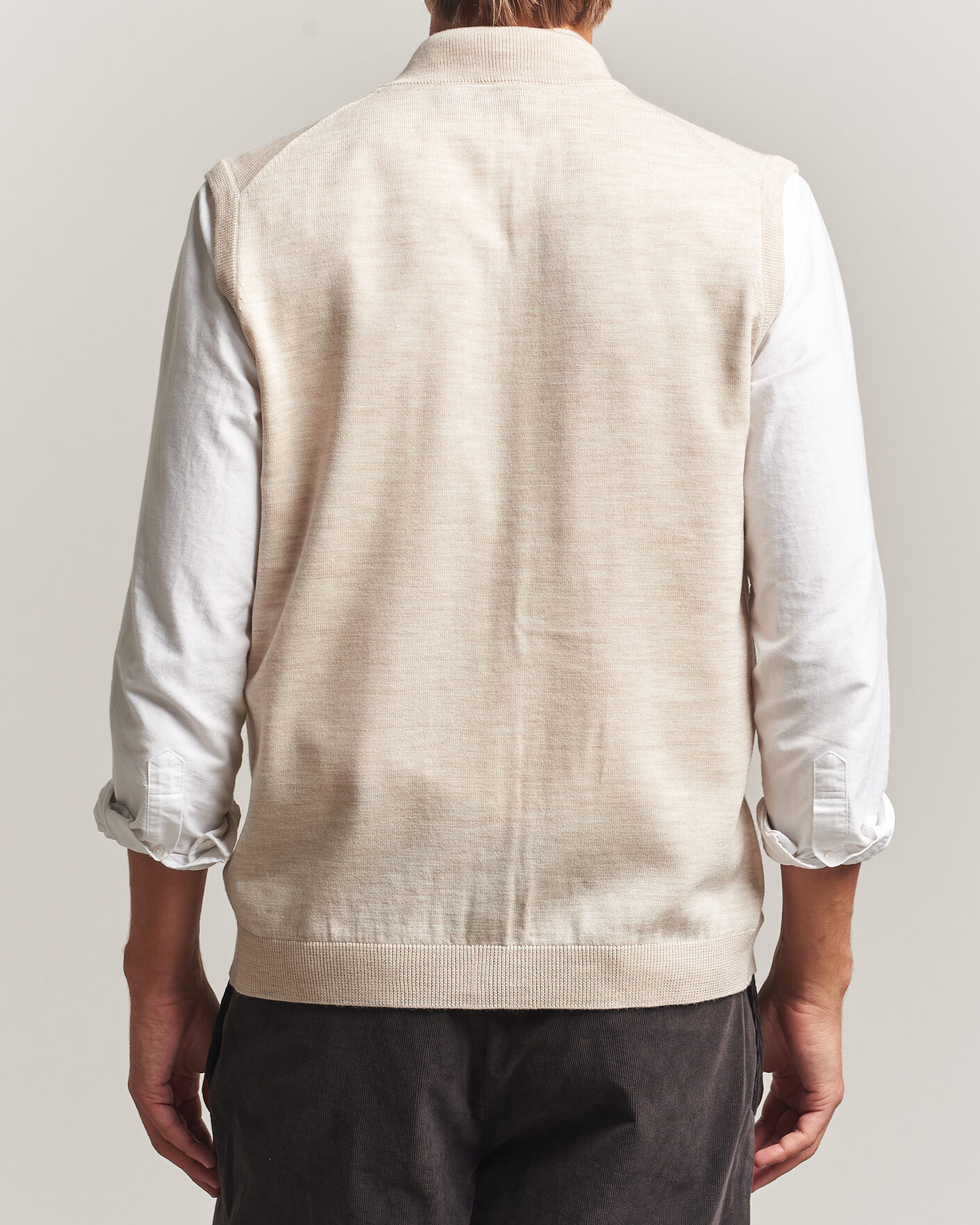 Homme | Pulls Et Tricots | Morris | Merino Zip Vest Off White