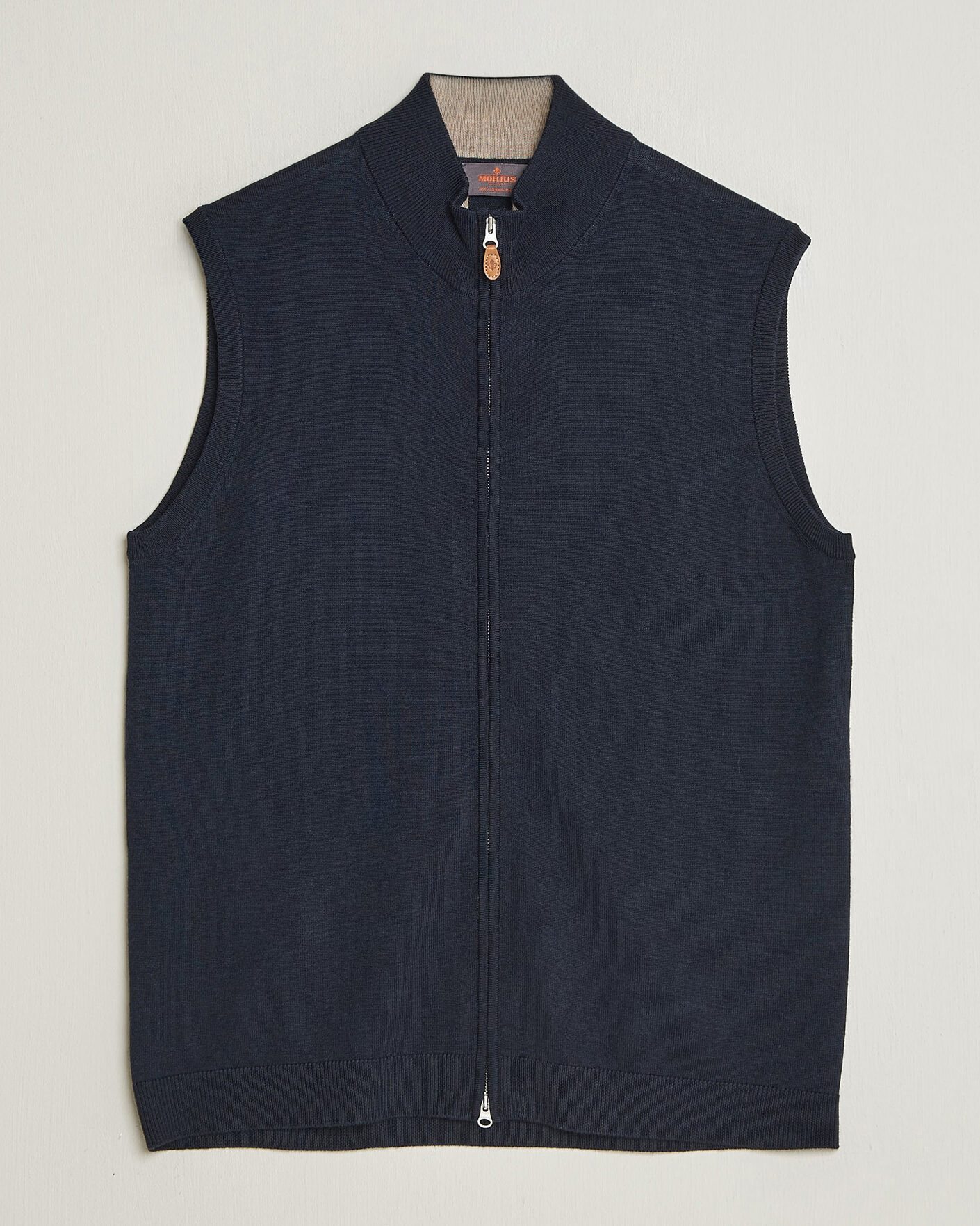 Homme | Pulls Et Tricots | Morris | Merino Zip Vest Navy