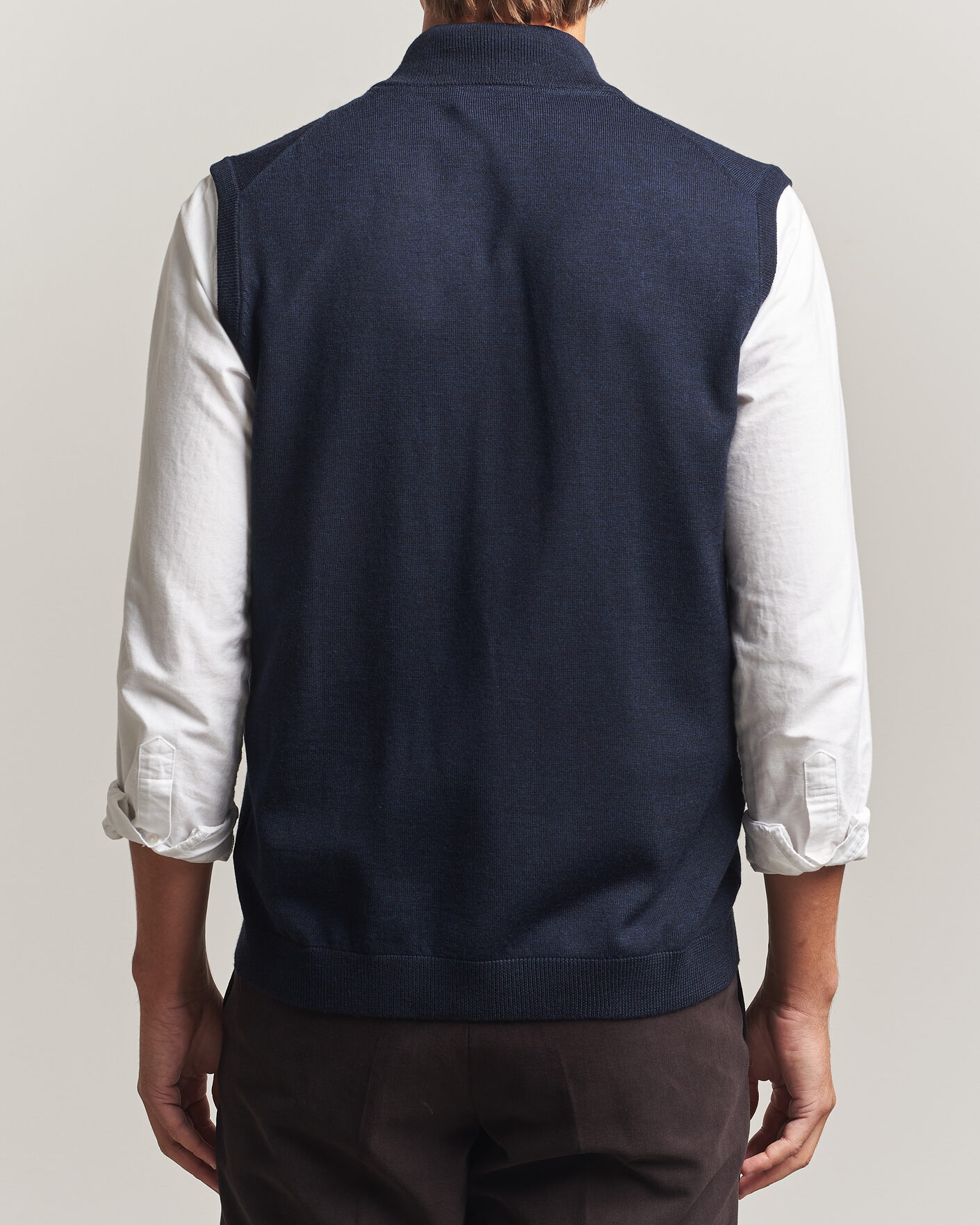 Homme | Pulls Et Tricots | Morris | Merino Zip Vest Navy