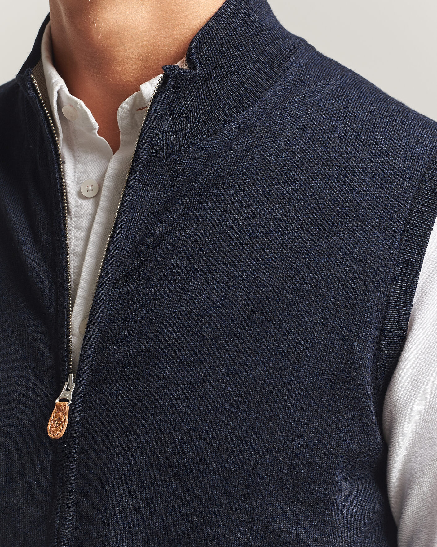 Homme | Pulls Et Tricots | Morris | Merino Zip Vest Navy
