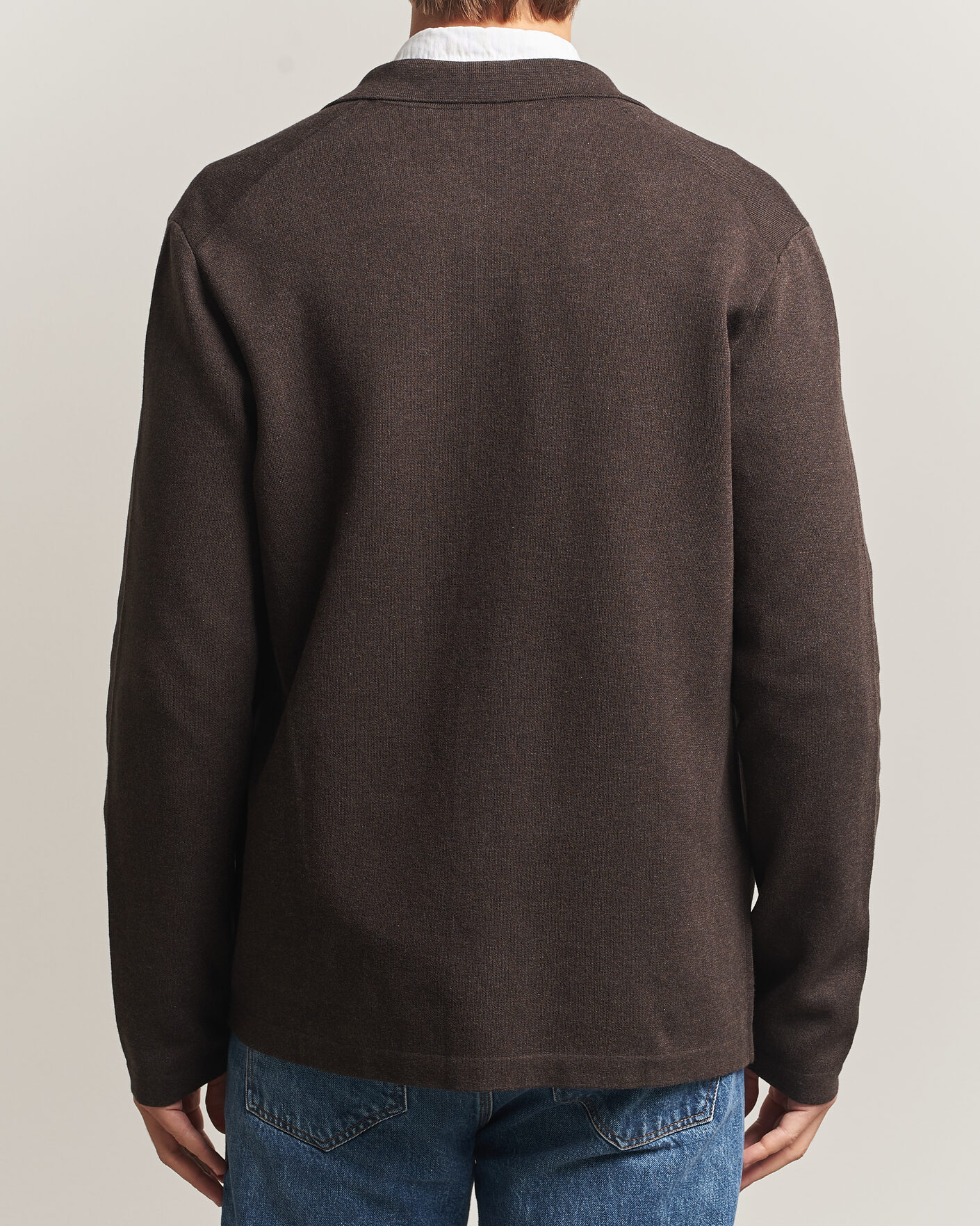 Homme | Pulls Et Tricots | Morris | Dudley Knitted Overshirt Brown