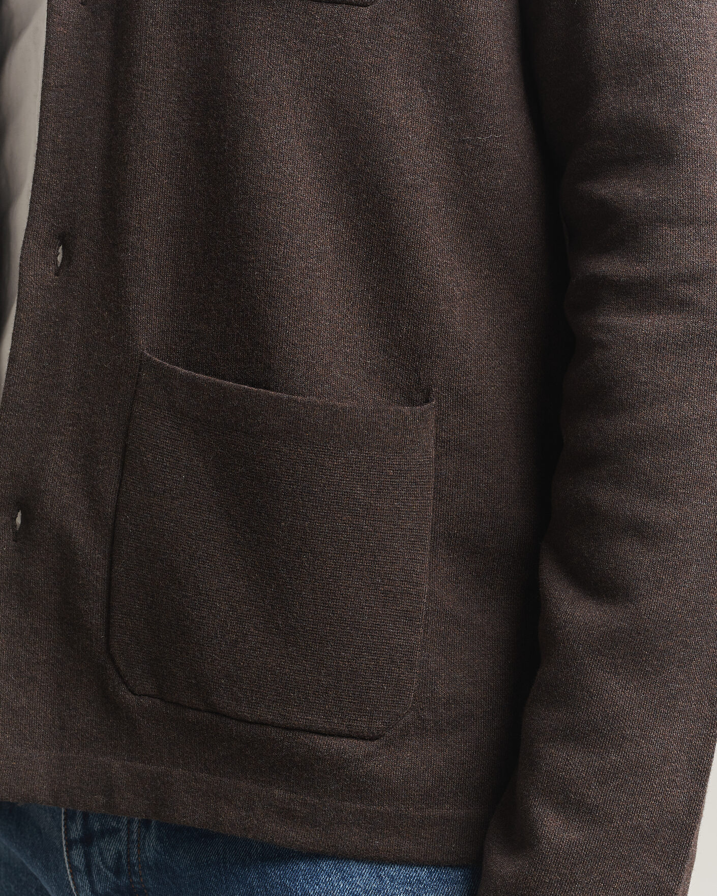 Homme | Pulls Et Tricots | Morris | Dudley Knitted Overshirt Brown