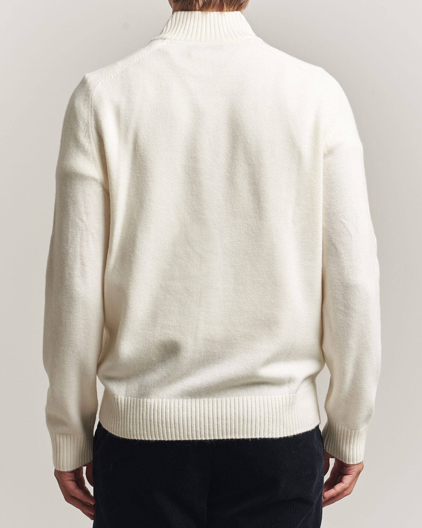Homme | Pulls Et Tricots | Morris | Hertford Lambswool Half Zip Off White