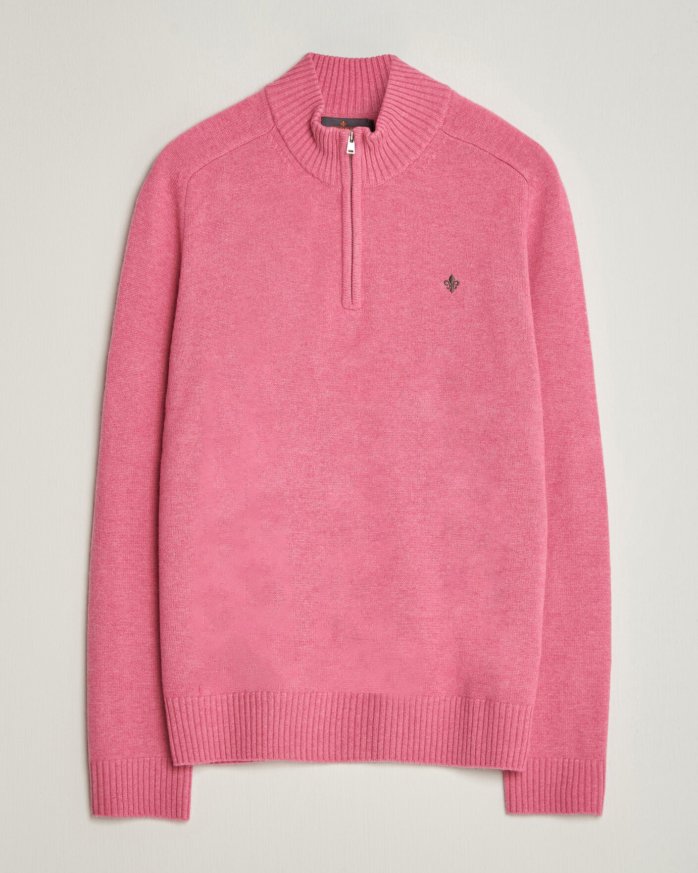 Homme | Pulls Et Tricots | Morris | Hertford Lambswool Half Zip Cerise
