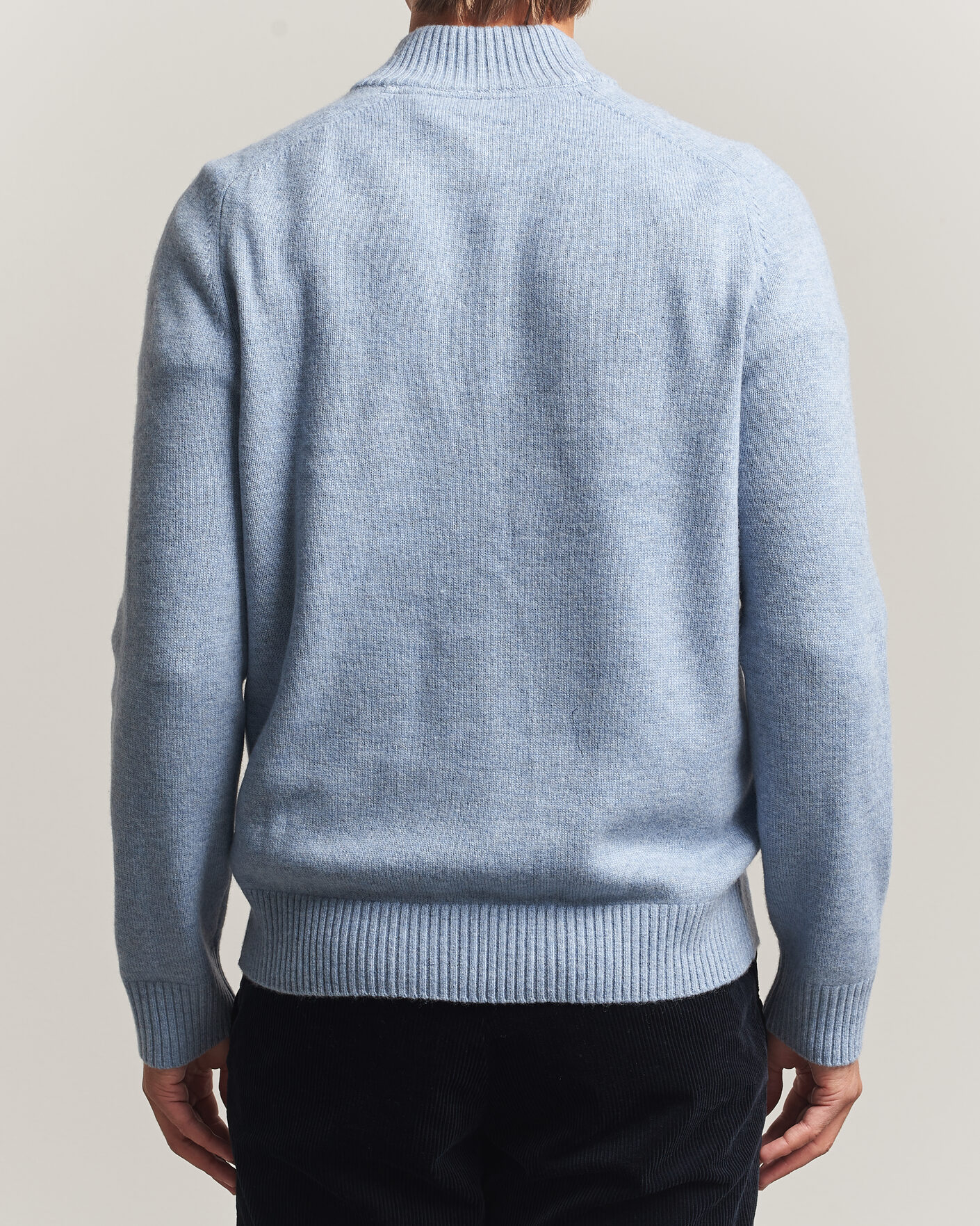 Homme | Pulls Et Tricots | Morris | Hertford Lambswool Half Zip Blue