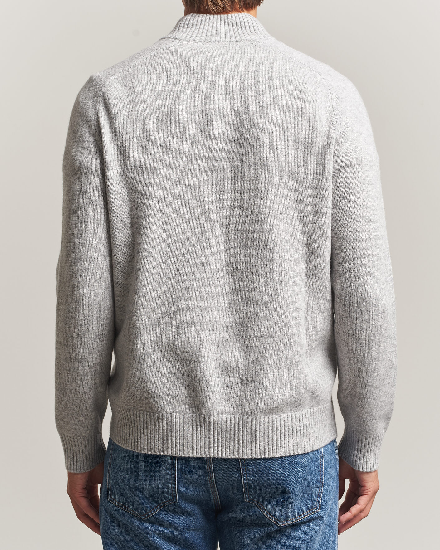Homme | Pulls Et Tricots | Morris | Hertford Lambswool Half Zip Grey
