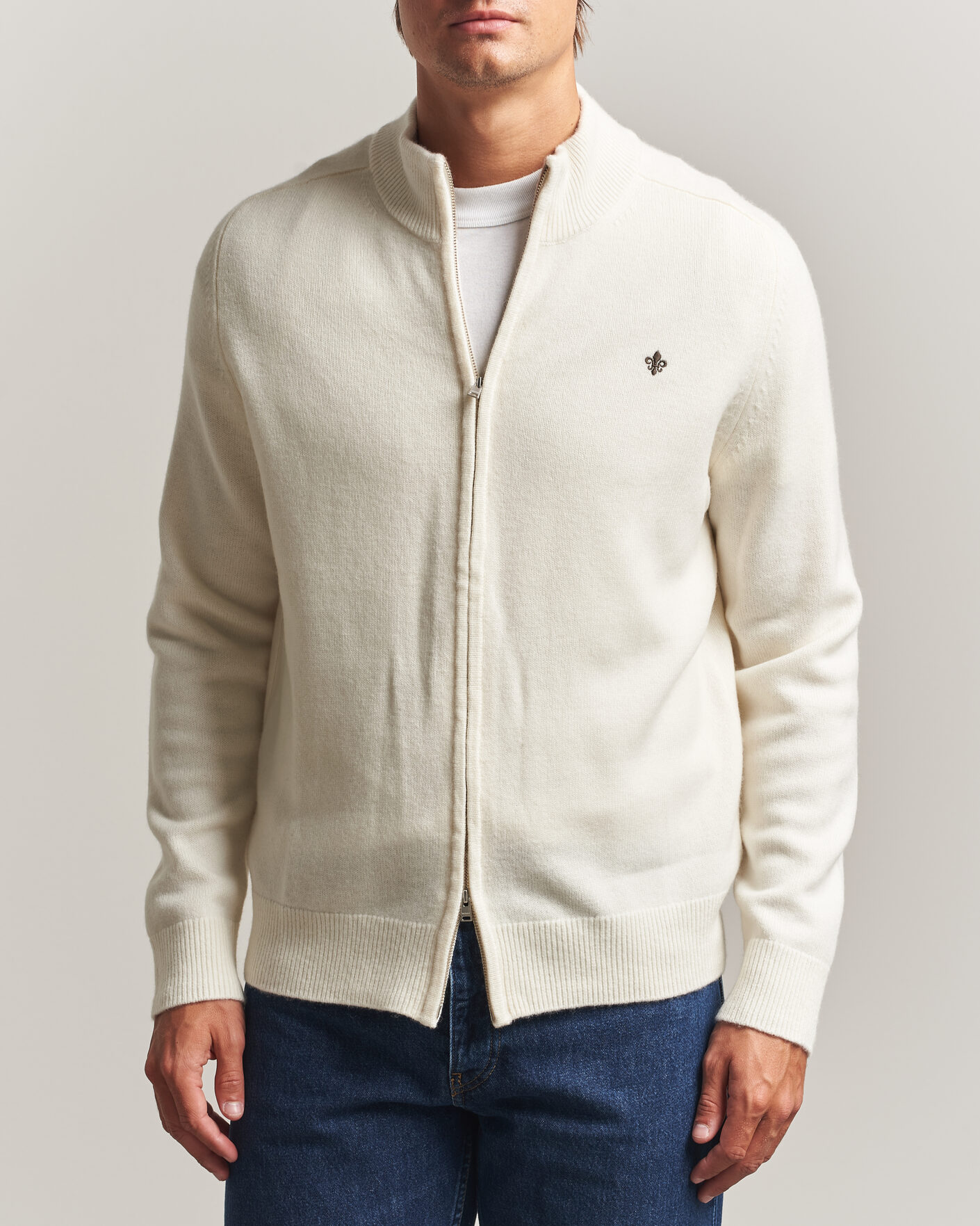 Homme | Pulls Et Tricots | Morris | Hertford Zip Cardigan Off White