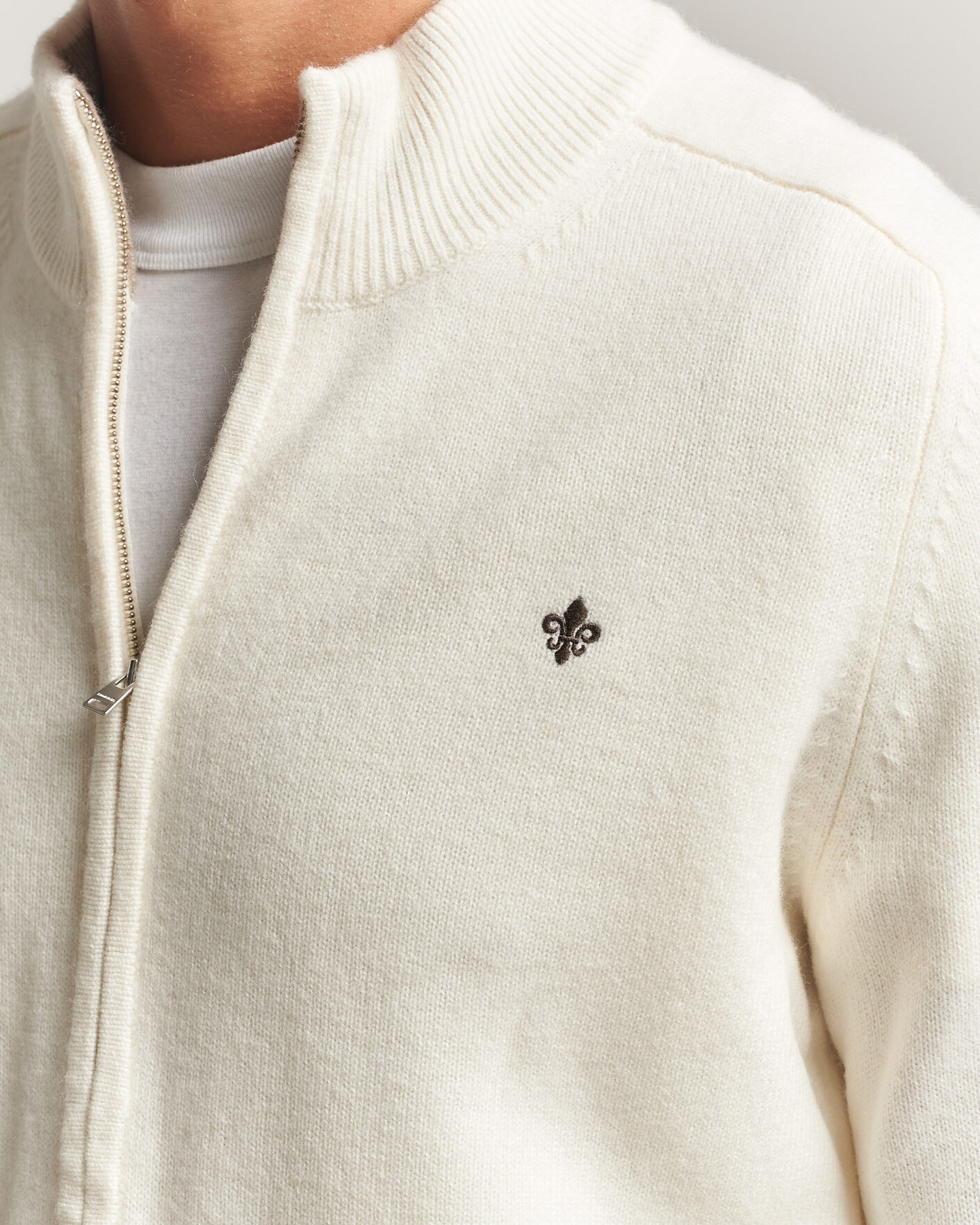 Homme | Pulls Et Tricots | Morris | Hertford Zip Cardigan Off White