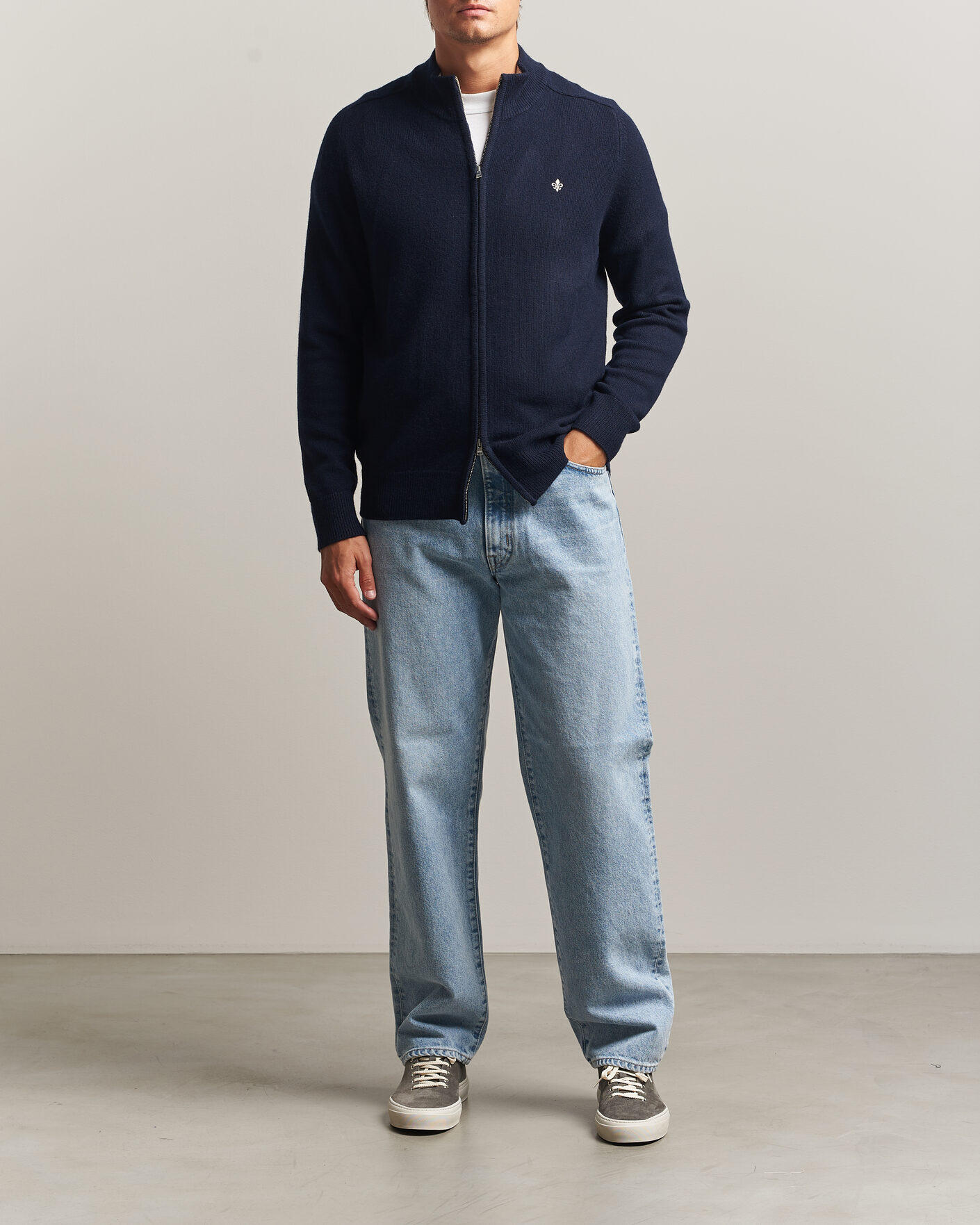 Homme | Pulls Et Tricots | Morris | Hertford Zip Cardigan Navy