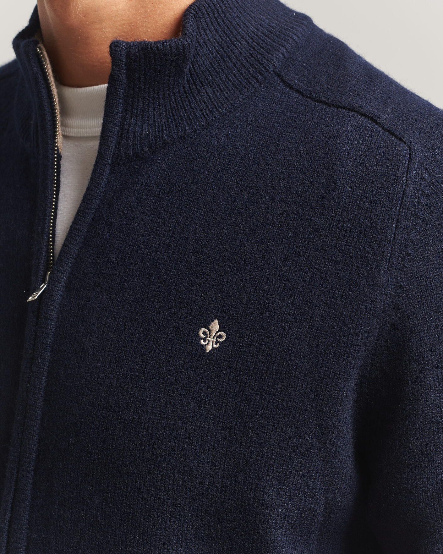 Homme | Pulls Et Tricots | Morris | Hertford Zip Cardigan Navy