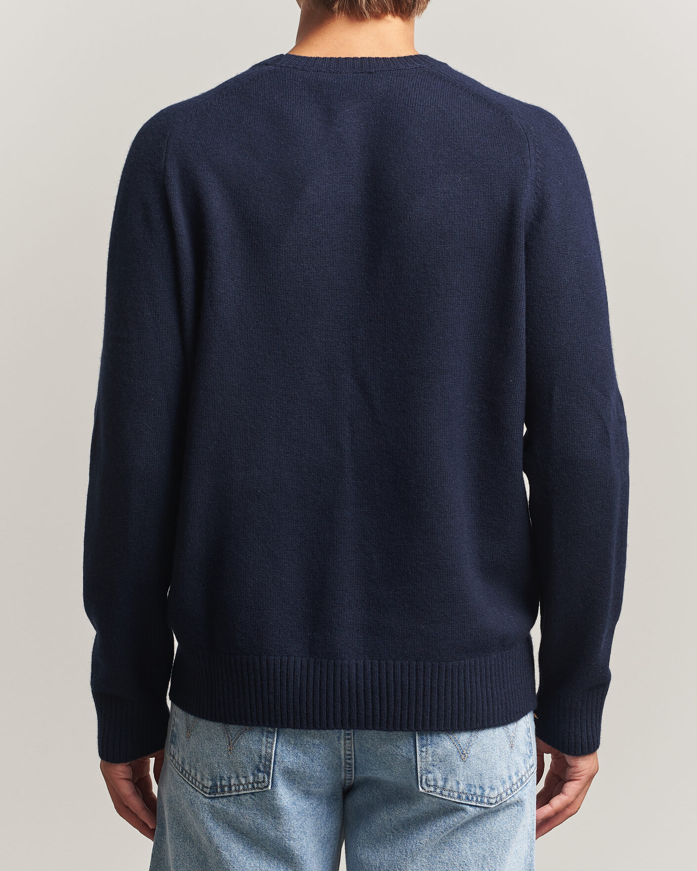 Homme | Pulls Et Tricots | Morris | Hertford Lambswool Crew Neck Navy