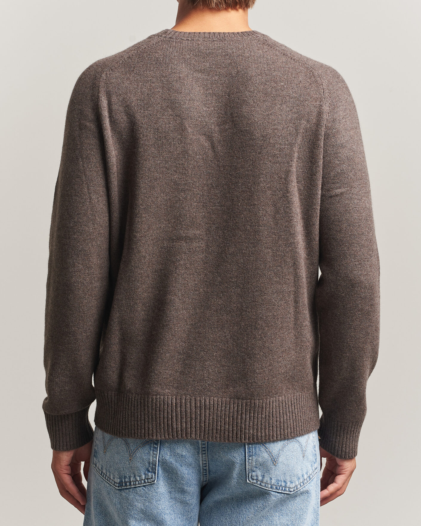 Homme | Pulls Et Tricots | Morris | Hertford Lambswool Crew Neck Brown