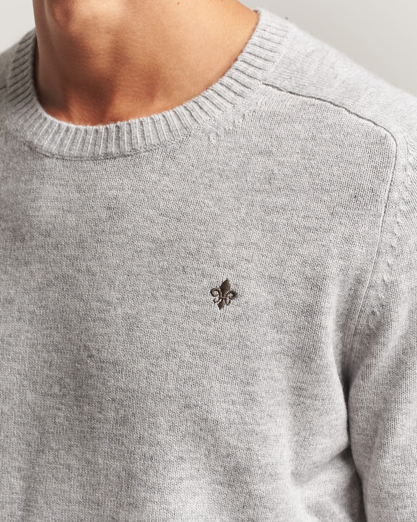 Homme | Pulls Et Tricots | Morris | Hertford Lambswool Crew Neck Grey