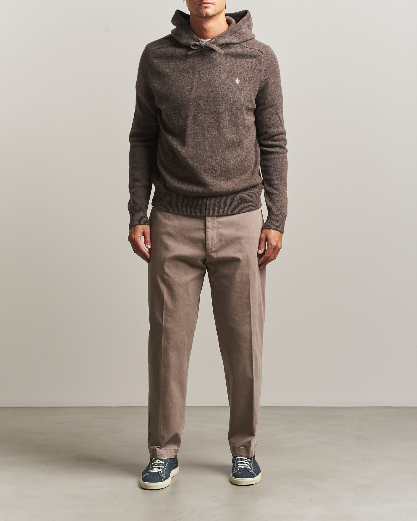 Homme | Pulls Et Tricots | Morris | Hertford Lambswool Hoodie Brown