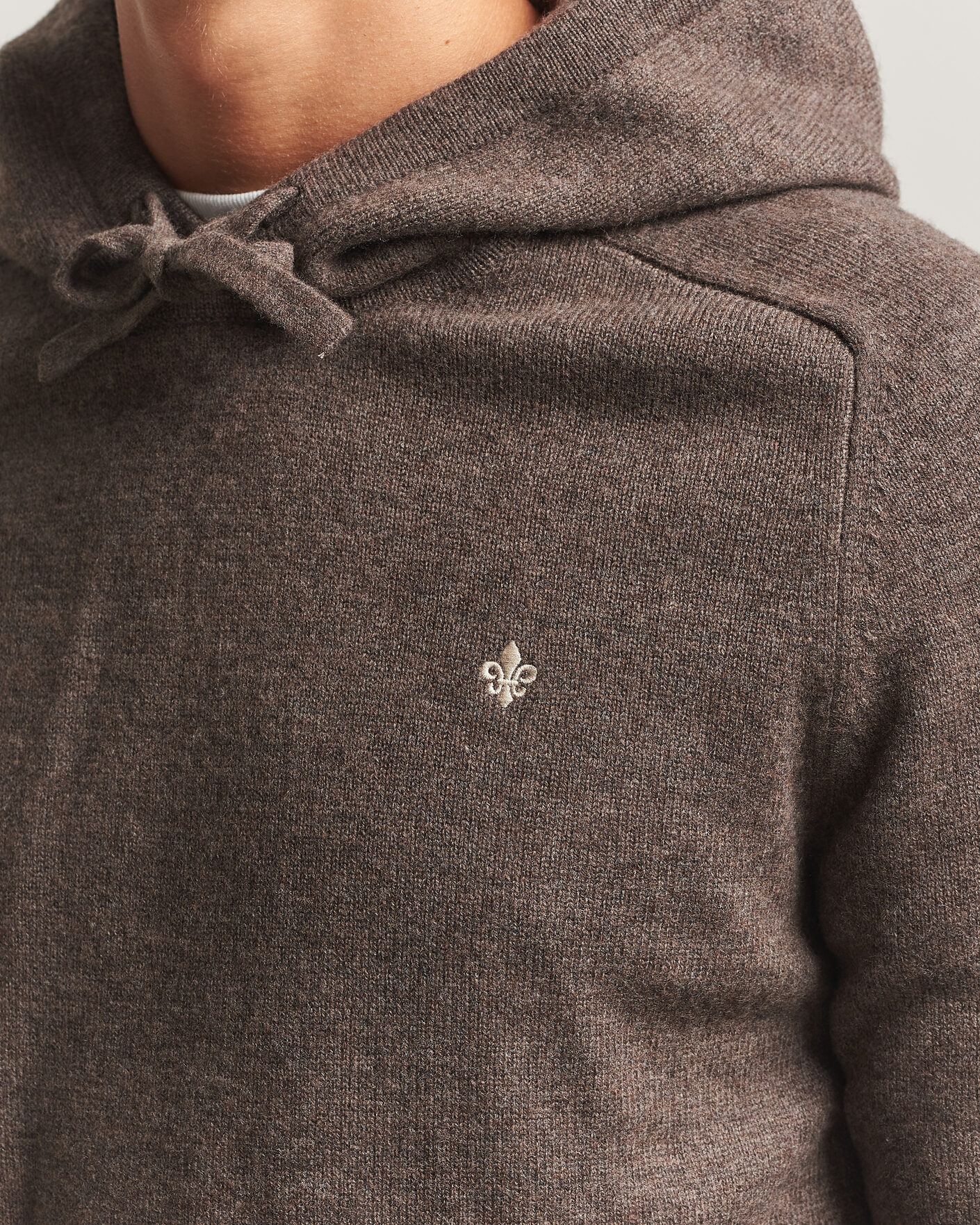 Homme | Pulls Et Tricots | Morris | Hertford Lambswool Hoodie Brown