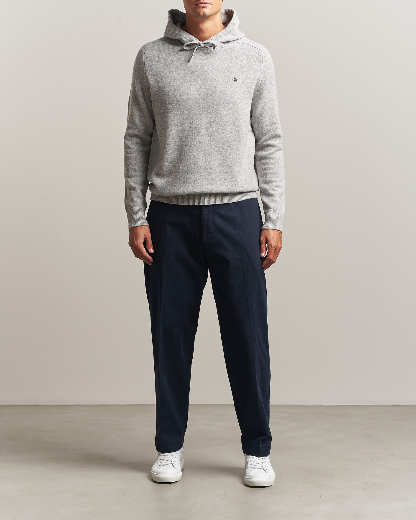 Homme | Pulls Et Tricots | Morris | Hertford Lambswool Hoodie Grey