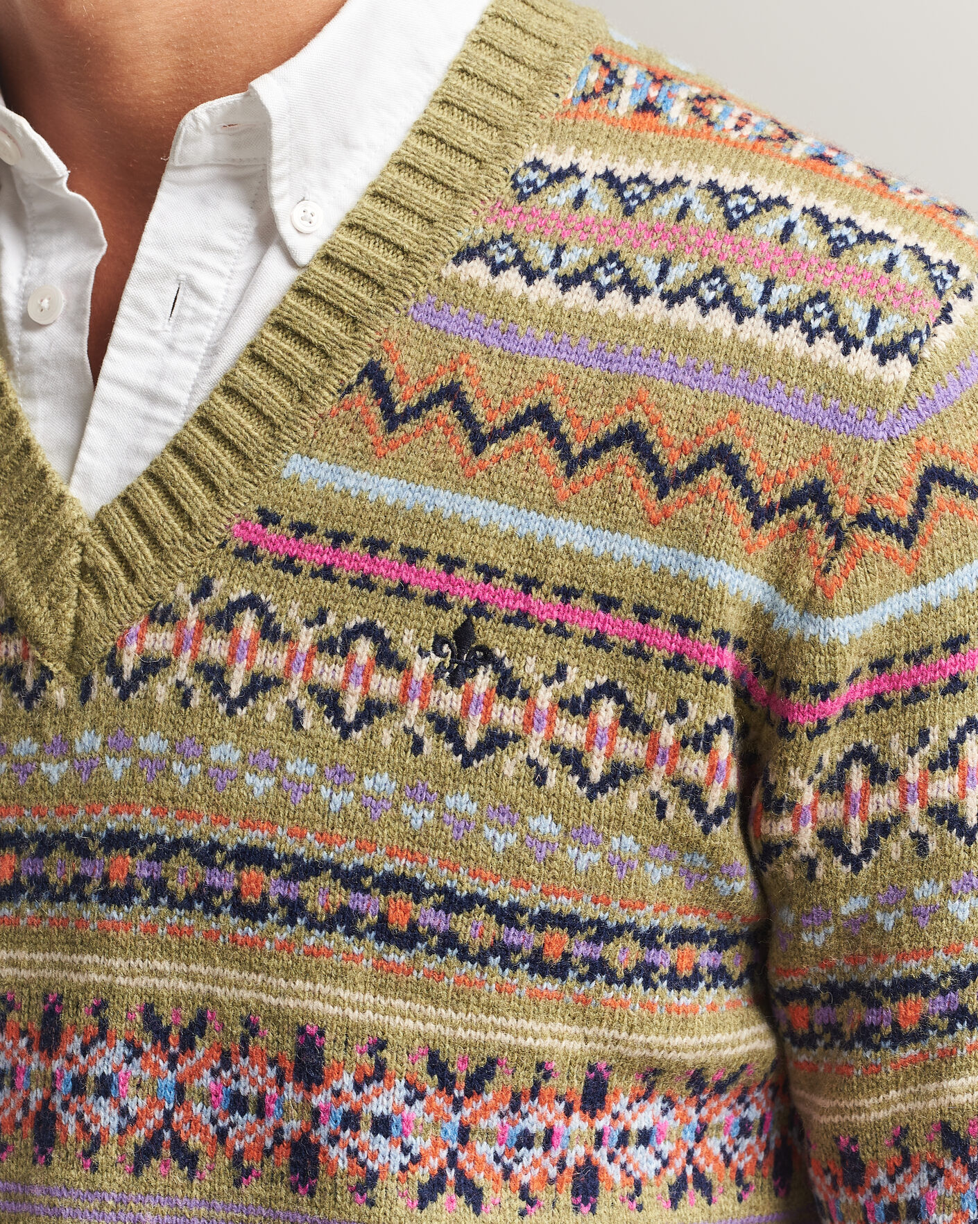 Homme | Pulls Et Tricots | Morris | Tavish V-Neck Olive