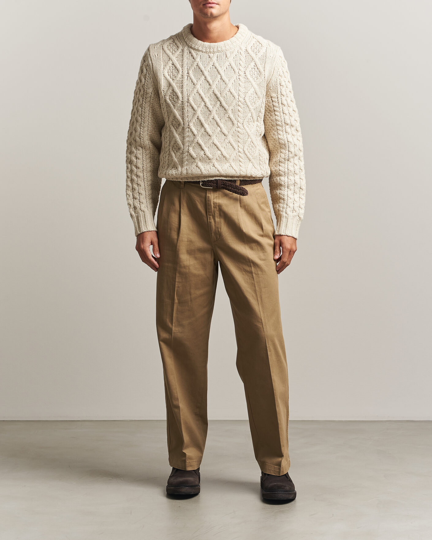 Homme | Pulls Et Tricots | Morris | Ramsey Cable Sweater Off White