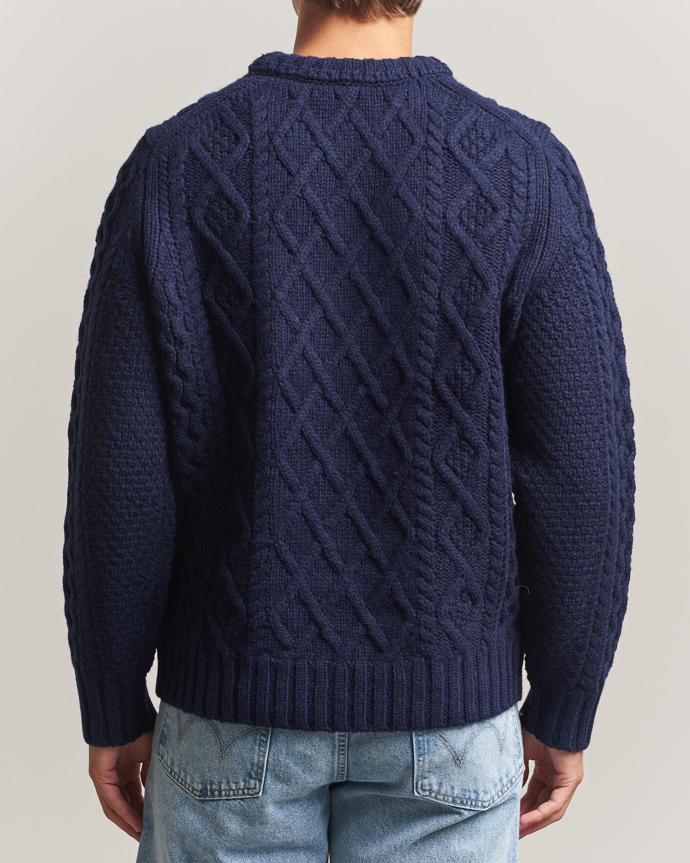 Homme | Pulls Et Tricots | Morris | Ramsey Cable Sweater Navy