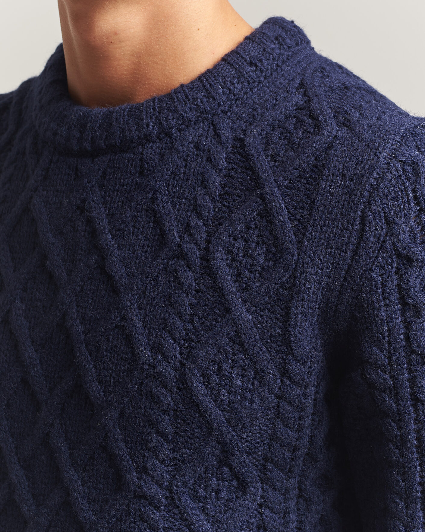 Homme | Pulls Et Tricots | Morris | Ramsey Cable Sweater Navy