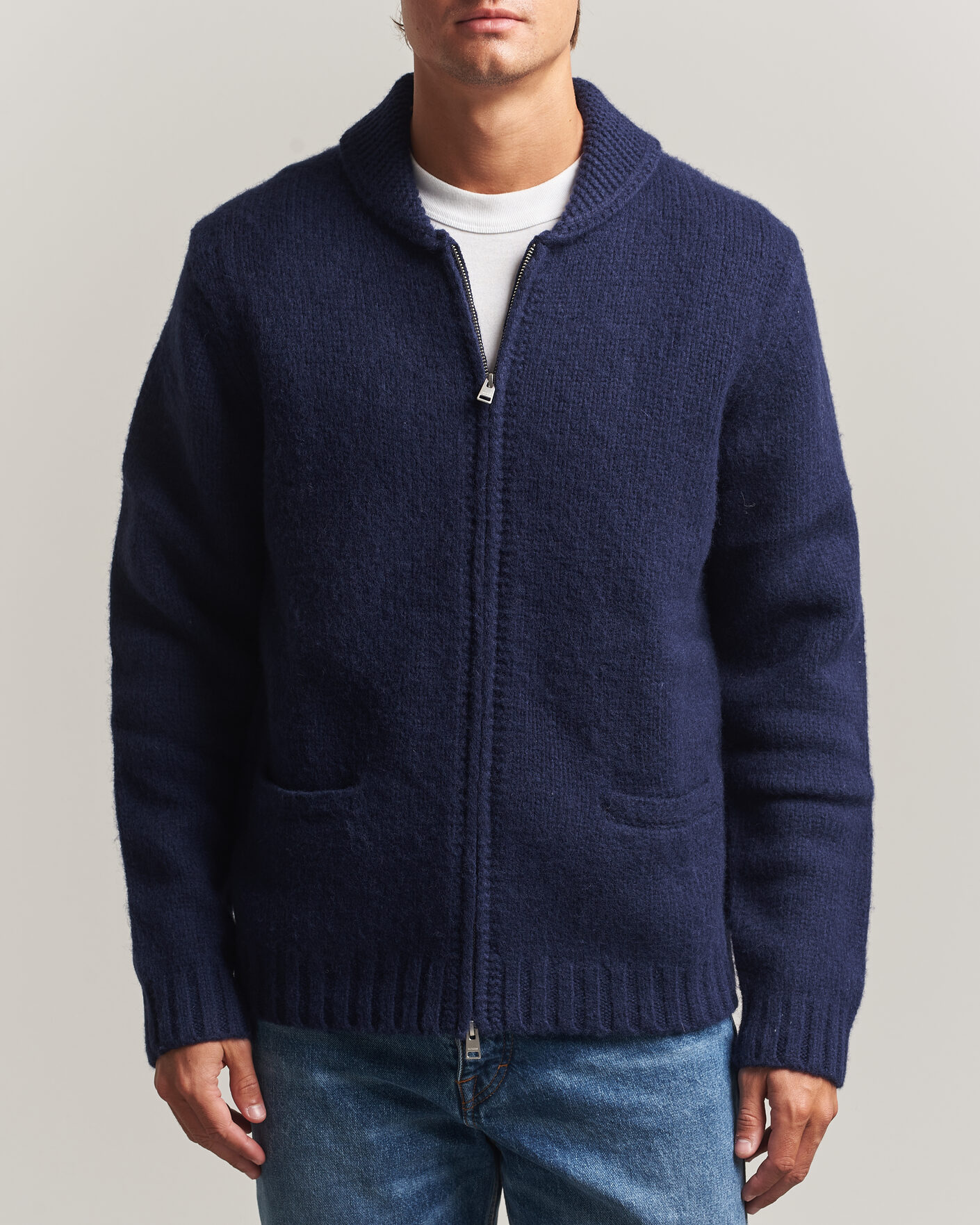 Homme | Pulls Et Tricots | Morris | Boyd Zip Cardigan Navy