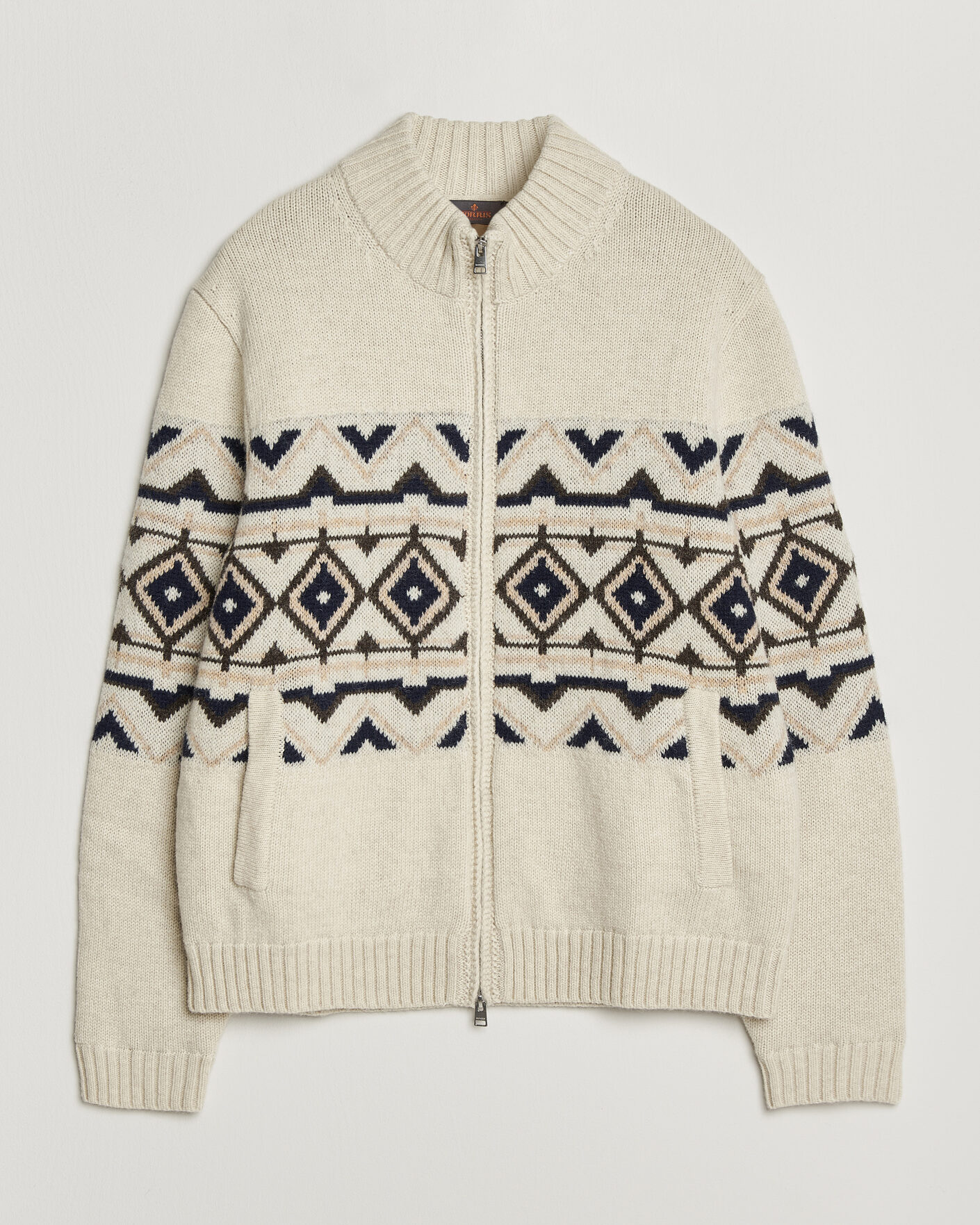 Homme | Pulls Et Tricots | Morris | Hadley Zip Cardigan Off White
