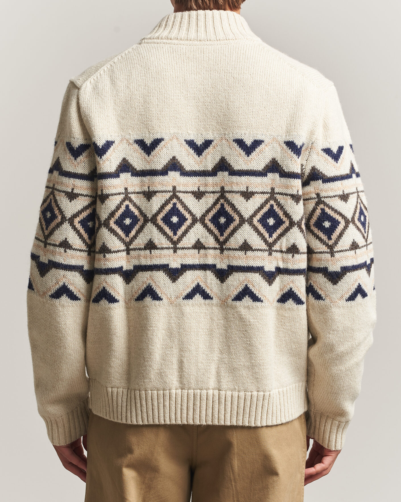Homme | Pulls Et Tricots | Morris | Hadley Zip Cardigan Off White