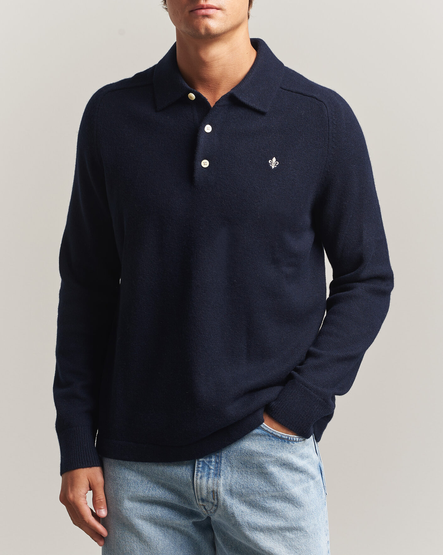 Homme | Pulls Et Tricots | Morris | Hetford Knitted Polo Navy
