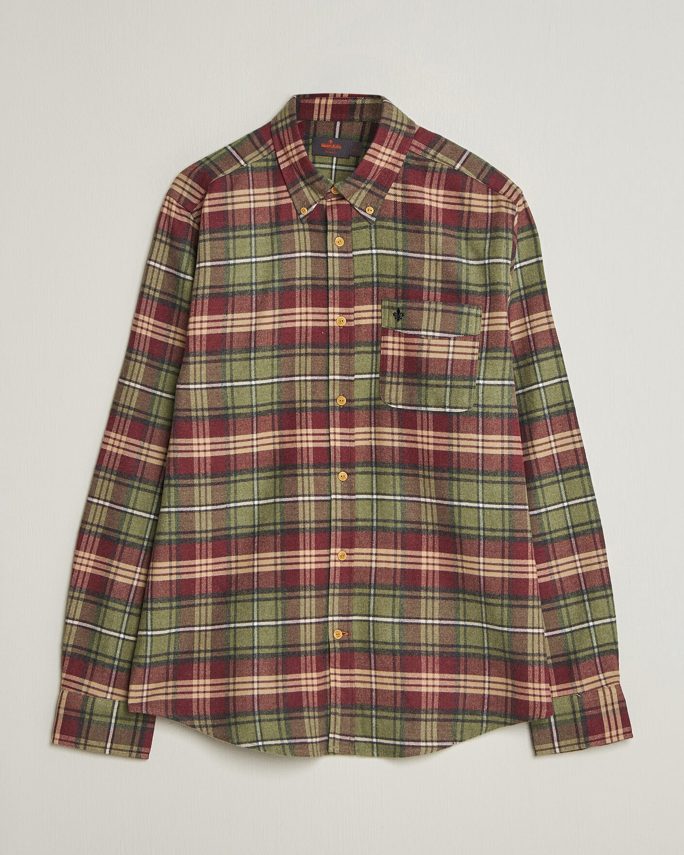 Homme | Chemises | Morris | Flanell Big Check Shirt Green