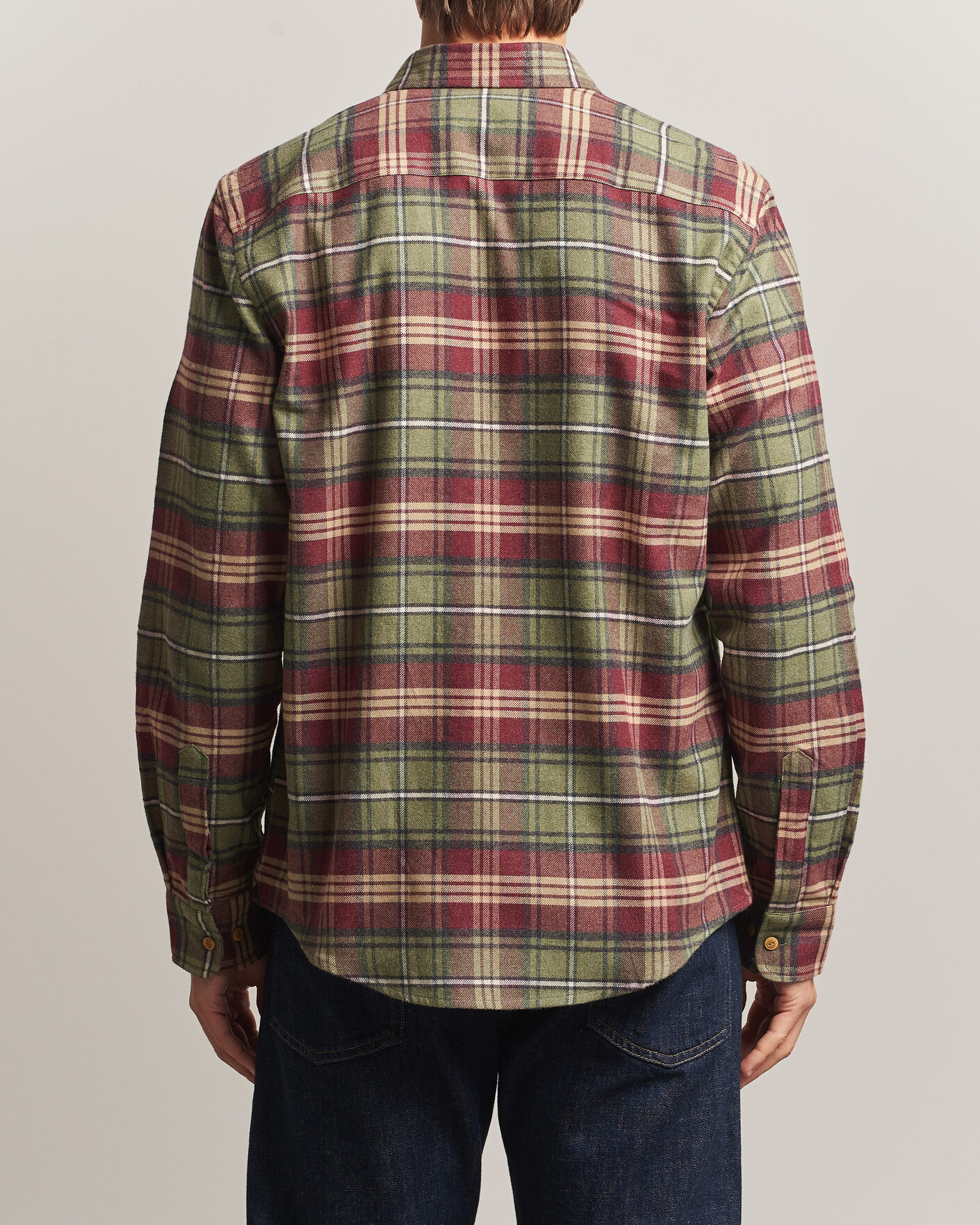 Homme | Chemises | Morris | Flanell Big Check Shirt Green
