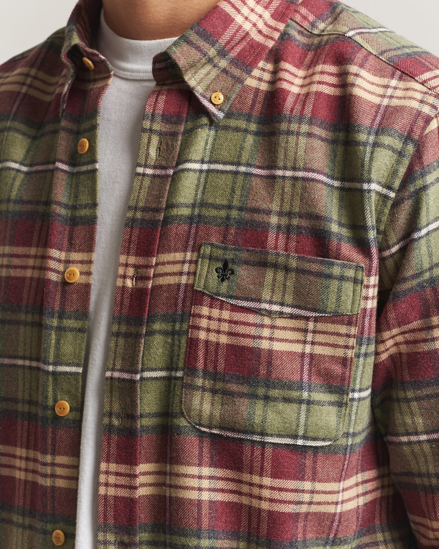 Homme | Chemises | Morris | Flanell Big Check Shirt Green