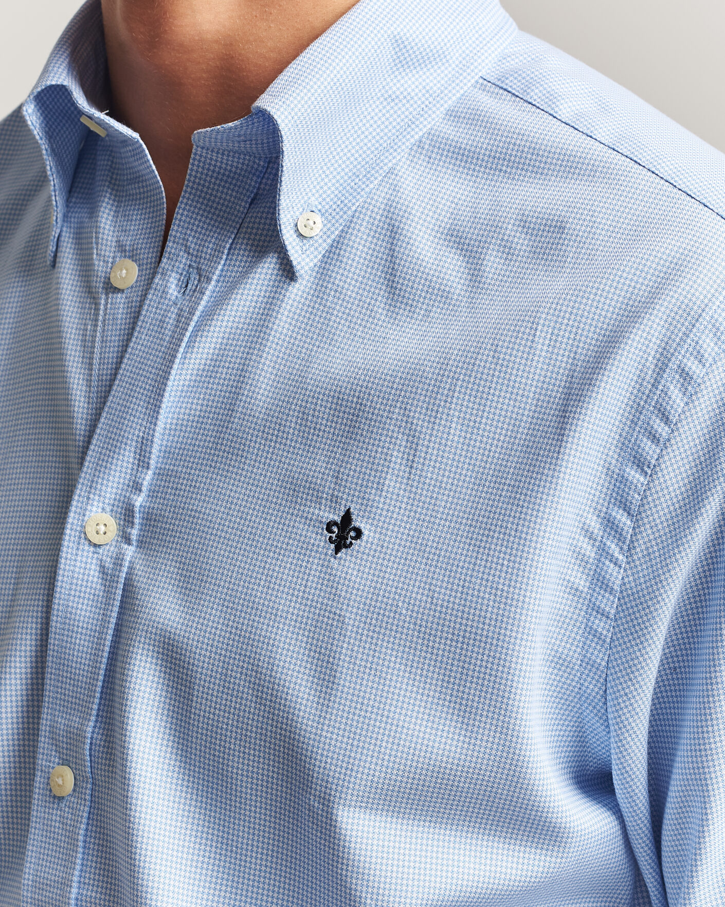 Homme | Chemises | Morris | Fine Oxford Shirt Light Blue