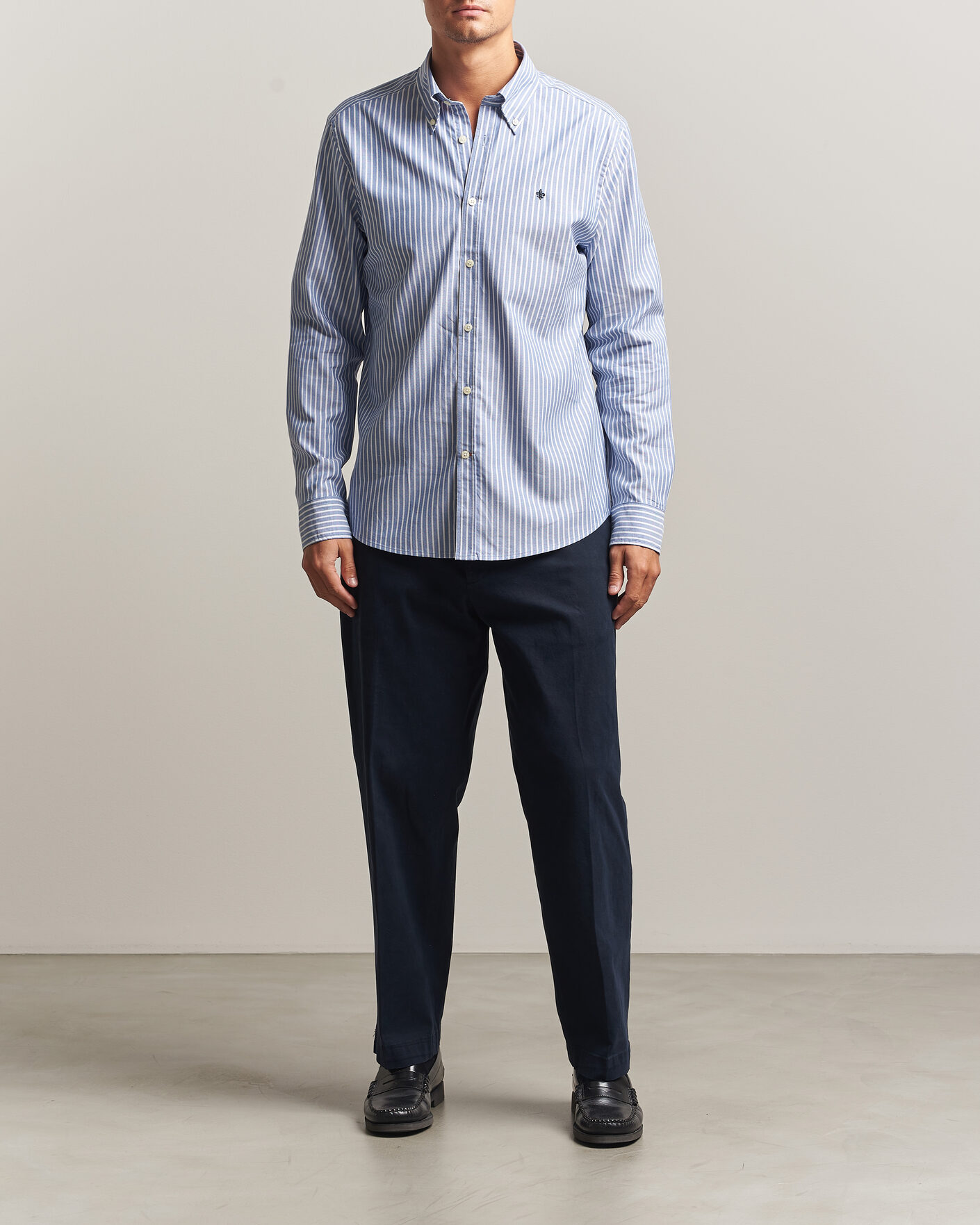 Homme | Chemises | Morris | Fine Oxford Shirt Blue